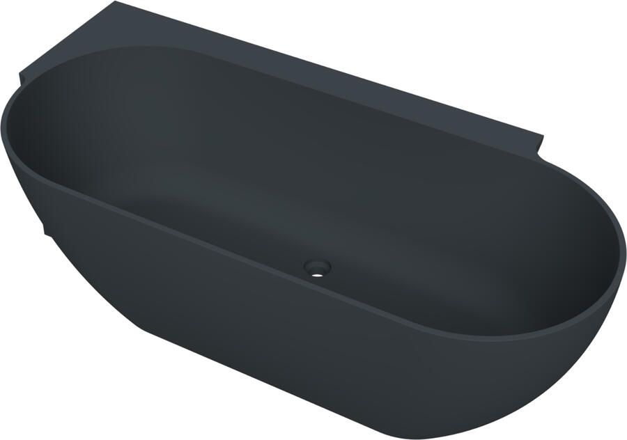 Arcqua Havana Halfvrijstaand Bad 170x80cm links mat antraciet BAD468837