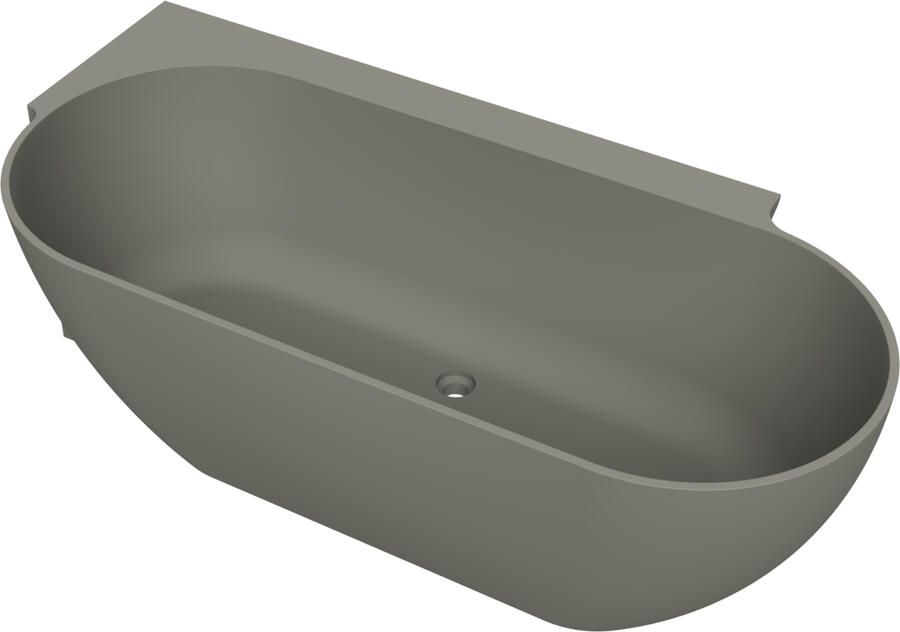 Arcqua Havana Halfvrijstaand Bad 170x80cm links mat beton BAD242102