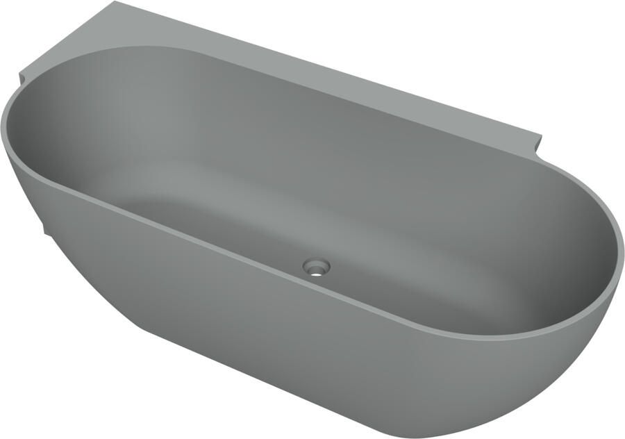 Arcqua Havana Halfvrijstaand Bad 170x80cm links mat grijs BAD451143