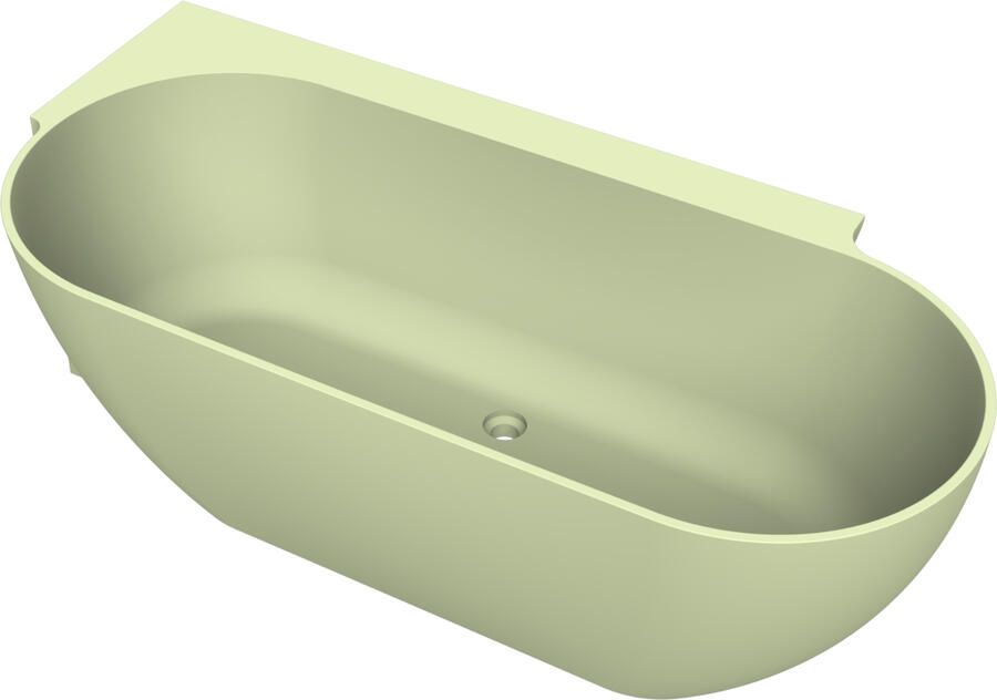 Arcqua Havana Halfvrijstaand Bad 170x80cm links mat pastel groen BAD707342