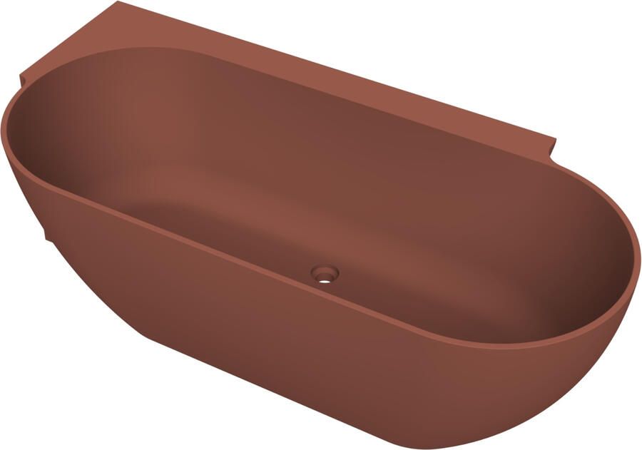 Arcqua Havana Halfvrijstaand Bad 170x80cm links mat terracotta BAD759742