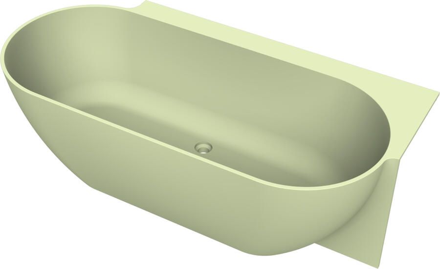 Arcqua Havana Halfvrijstaand Bad 170x80cm rechts mat pastel groen BAD701615