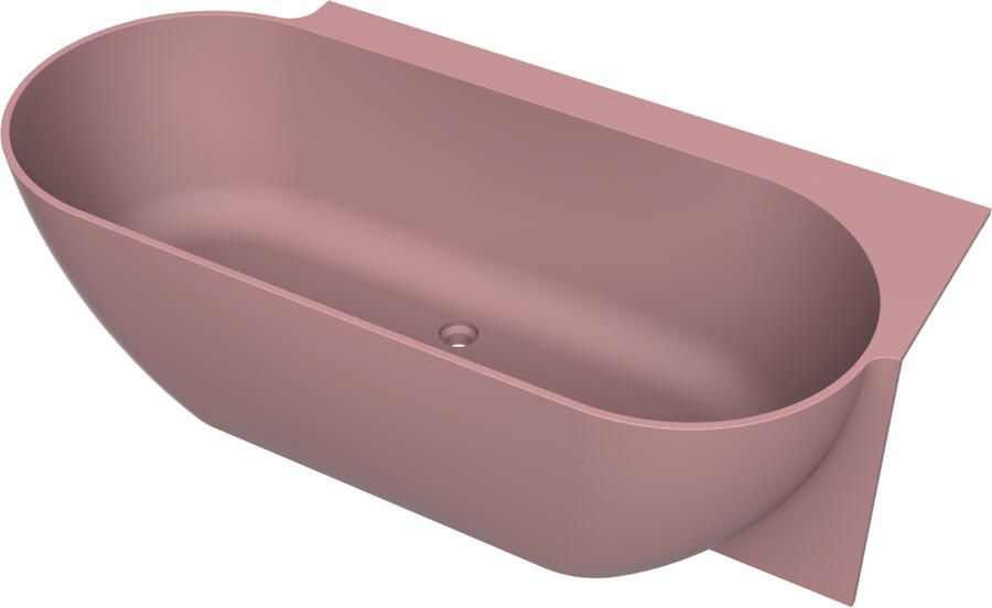 Arcqua Havana Halfvrijstaand Bad 170x80cm rechts mat roze BAD402152