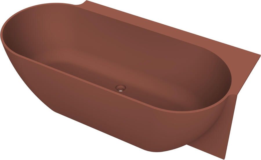 Arcqua Havana Halfvrijstaand Bad 170x80cm rechts mat terracotta BAD758202