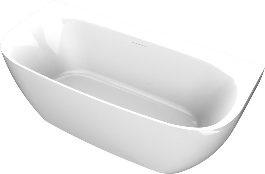 Arcqua Ligbad Tira Back To Wall 170x80x58 Acryl Glans Wit