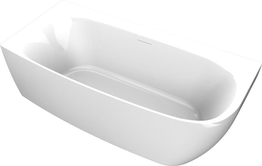 Arcqua Ligbad Tira Back To Wall 170x80x58 Acryl Glans Wit Links