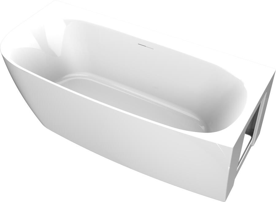 Arcqua Ligbad Tira Back To Wall 170x80x58 Acryl Glans Wit Rechts