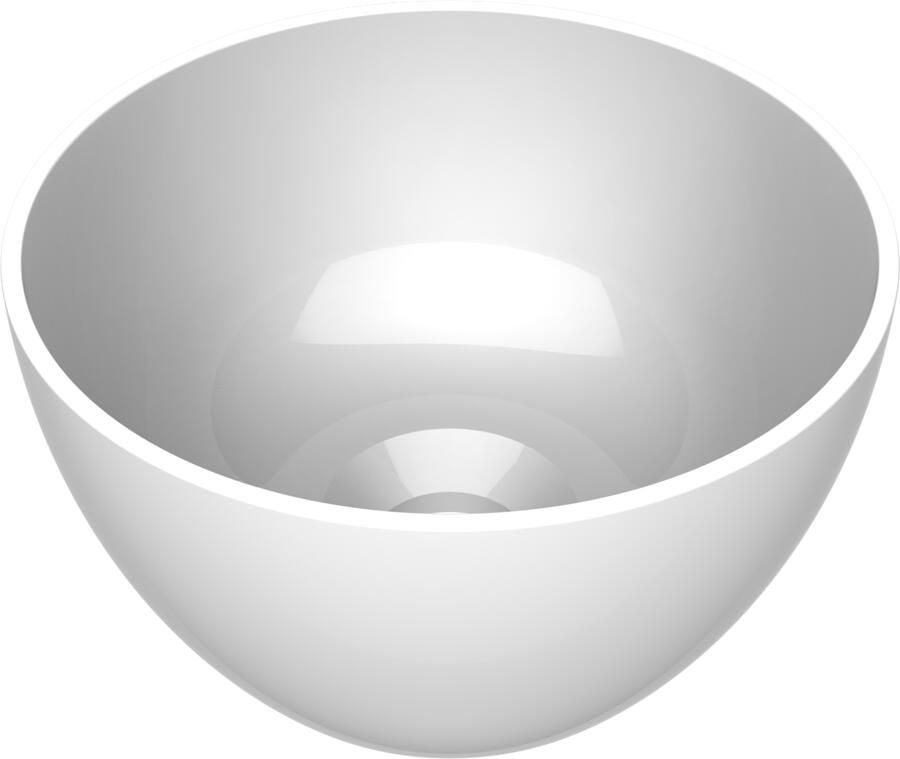 Arcqua Arqua Opbouw Waskom Olivia Rond 22x22x12CM Glans Wit