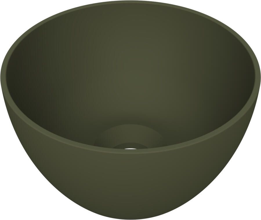 Arcqua Arqua Opbouw Waskom Olivia Rond 22x22x12CM Mat Groen