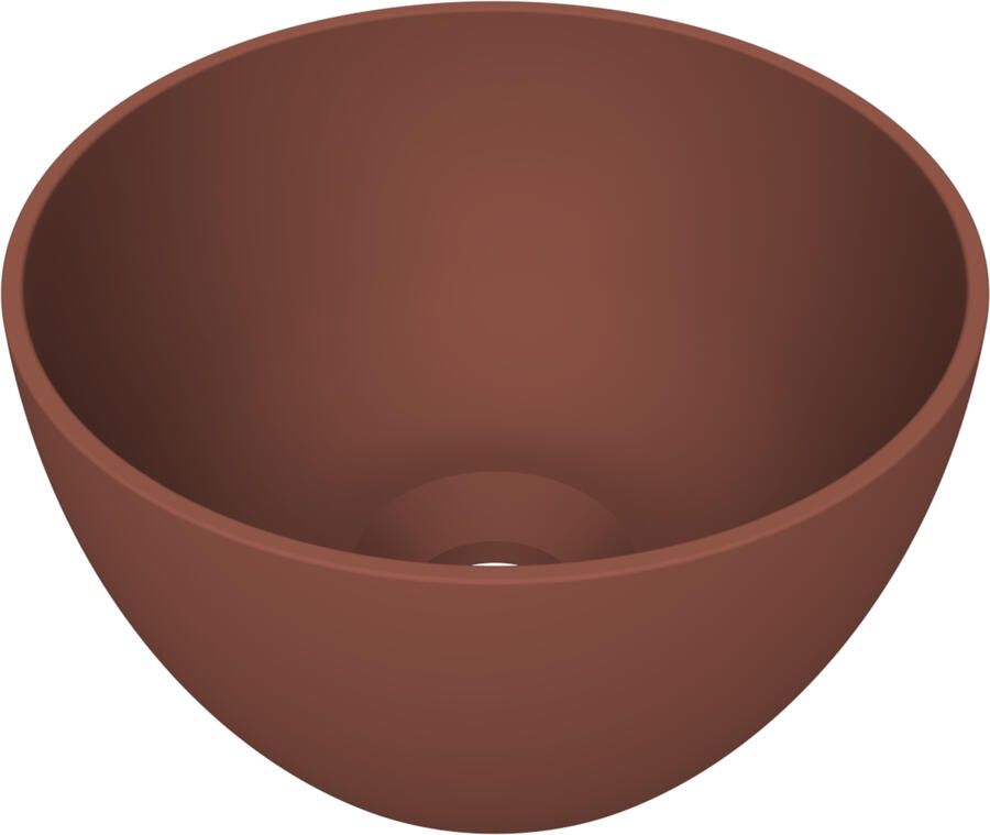 Arcqua Arqua Opbouw Waskom Olivia Rond 22x22x12CM Mat Terracotta