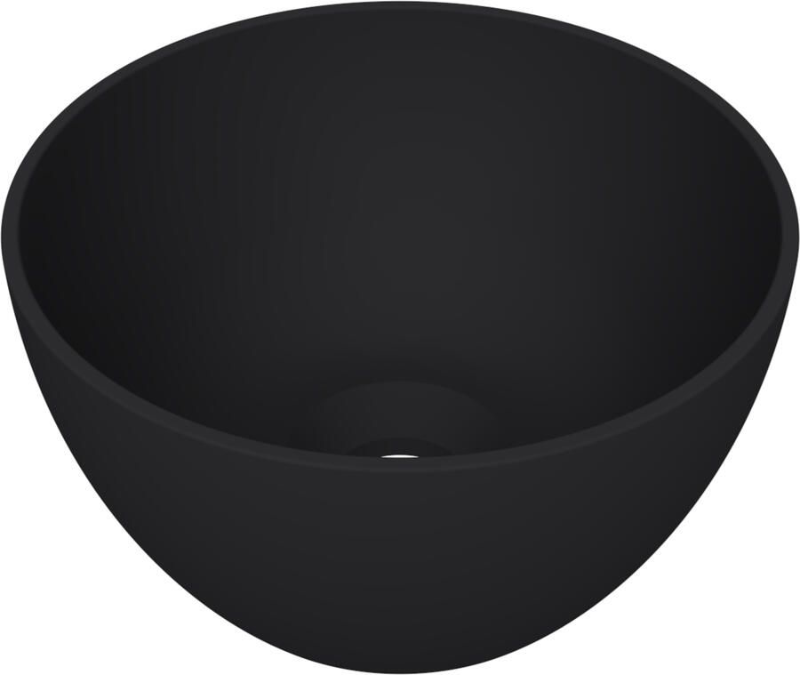 Arcqua Arqua Opbouw Waskom Olivia Rond 22x22x12CM Mat Zwart