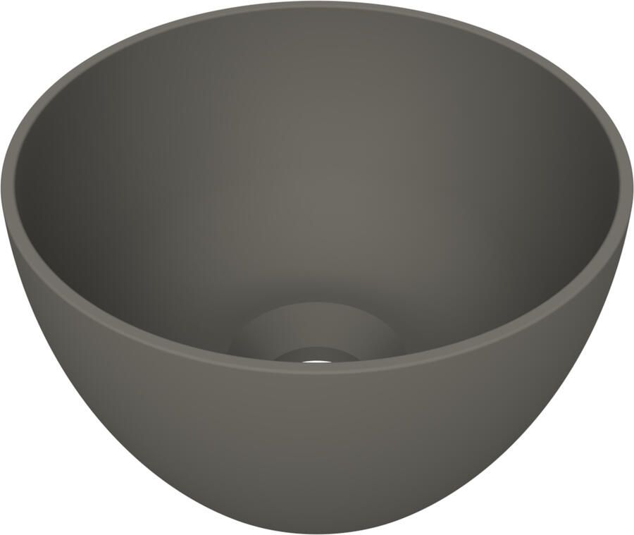 Arcqua Arqua Opbouw Waskom Olivia Rond 22x22x12CM Quartz Grijs