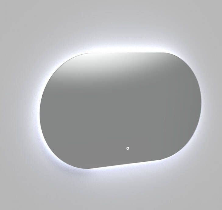 Arcqua Reflect spiegel 140x70x3cm met LED verlichting horizontaal Touch schakelaar ovaal 4200K SPI996431