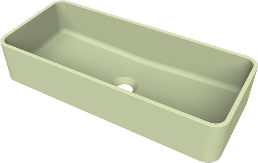 Arcqua Case Opbouw Waskom Rechthoek 60x26 Mat Pastel Groen