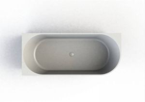 Arcqua Half Vrijstaand Hoekbad Pinto Back To Wall 170x73x57 cm Glans Wit Links