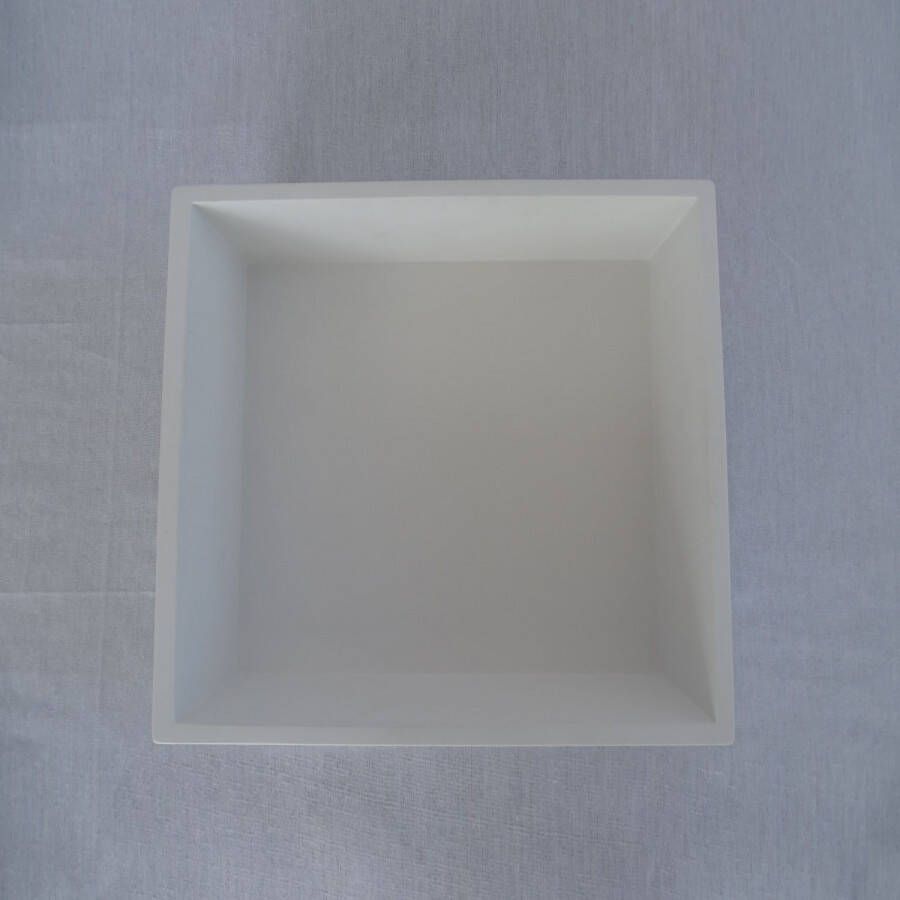 Arcqua Crosstone Arqua opbouwnis 30x30x10cm solid surface wit mat NIS112549