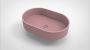 Arcqua Case waskom 55x36cm Ovaal Cast marble Roze Mat WAS404680 - Thumbnail 1