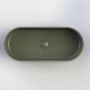 Arcqua Case waskom 60x26cm Ovaal Cast marble Mat groen WAS390001 - Thumbnail 1