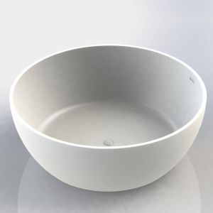 Arcqua Cusco vrijstaand ligbad rond 153 glans wit BAD103271
