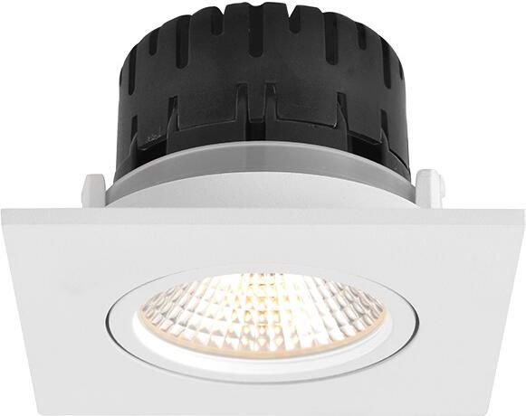 Artdelight Inbouwspot Austin 1 Lichts Vierkant LED 2700K Dimbaar Wit