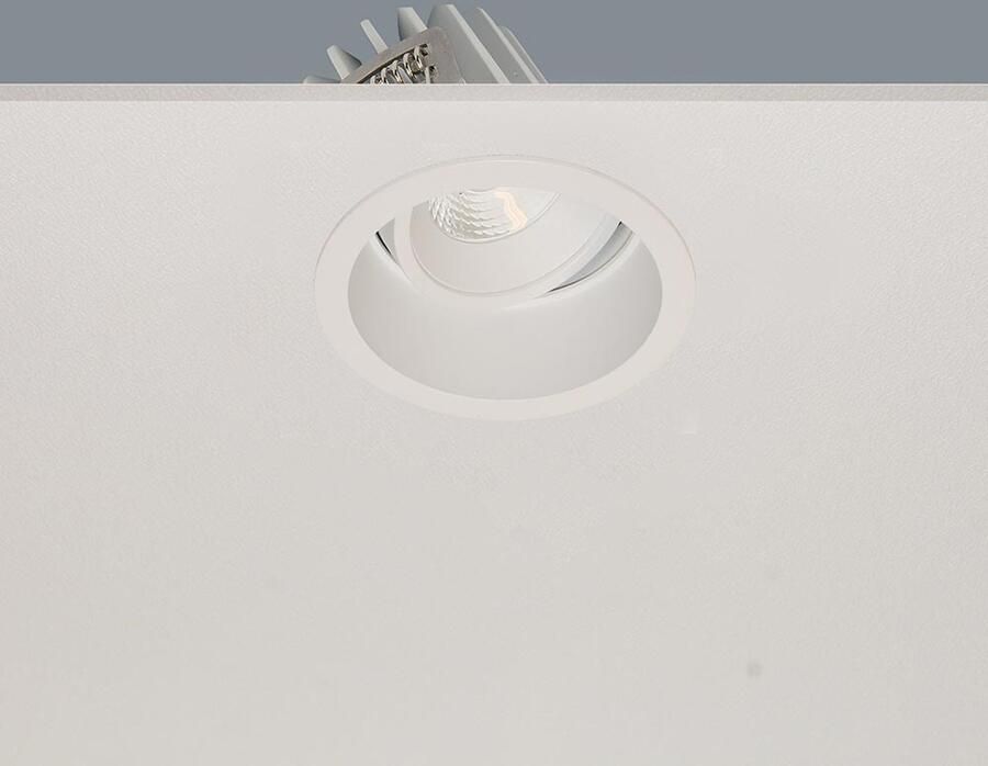 Artdelight Inbouwspot Ribs 1 Lichts LED 2700K Dimbaar Wit