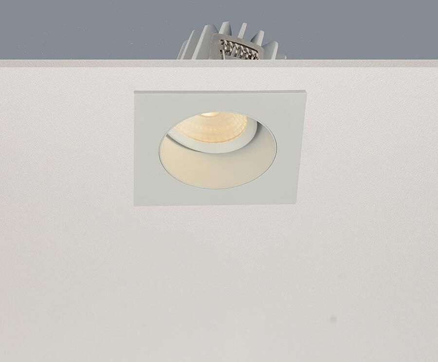 Artdelight Inbouwspot Venice 1 Lichts Large Vierkant LED 2700K Dimbaar Wit