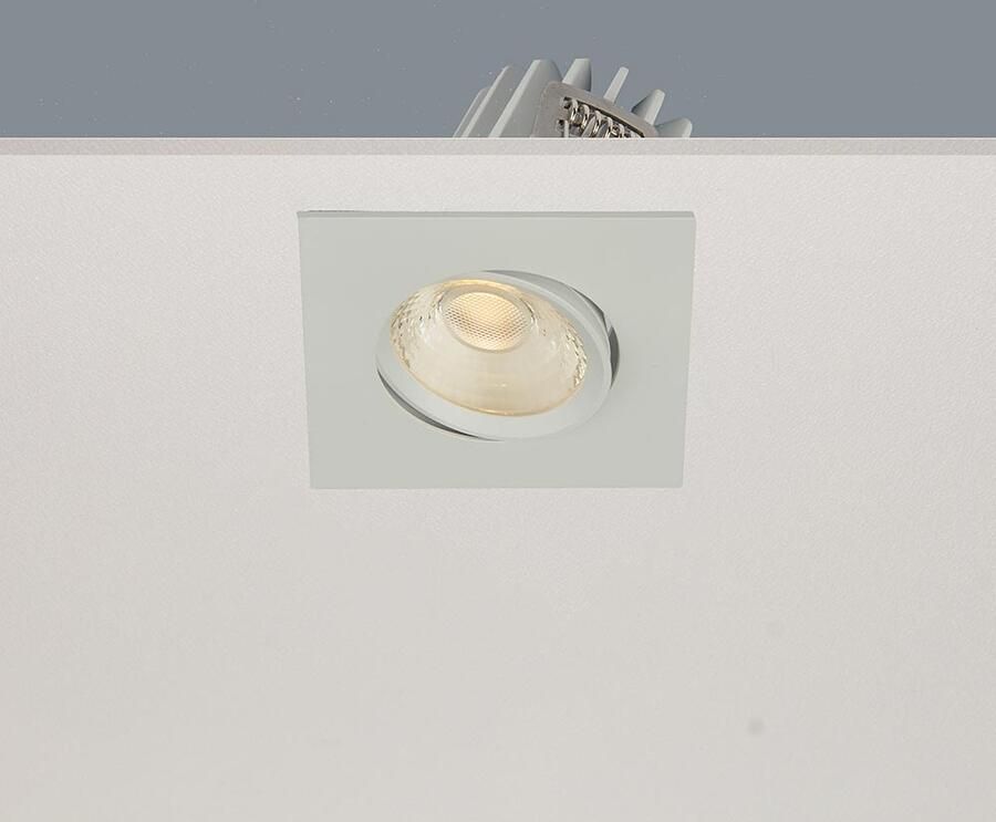 Artdelight Inbouwspot Venice 1 Lichts Small Vierkant LED 2700K Dimbaar Wit