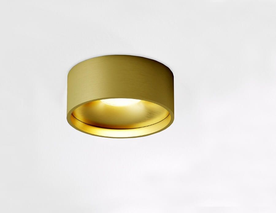 Artdelight Opbouwspot Oran 12x5 cm 2700K Geborsteld Goud