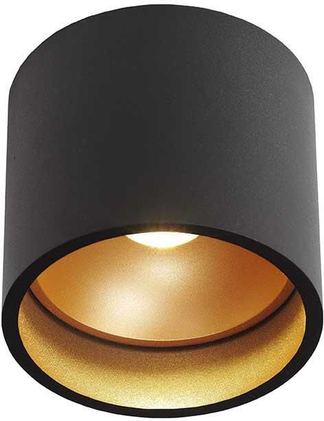 Artdelight Opbouwspot Ormond 1 Lichts LED 2700K Dimbaar Zwart Koper