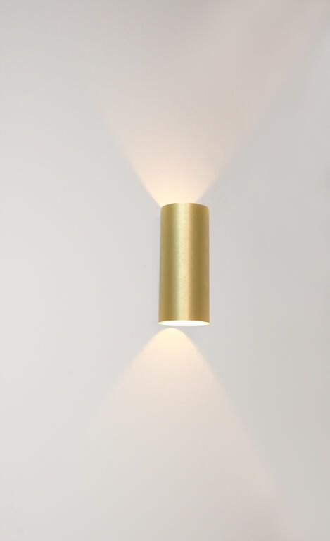 Artdelight Wandlamp Brody 2 Lichts LED 2700K Dimbaar Geborsteld Goud