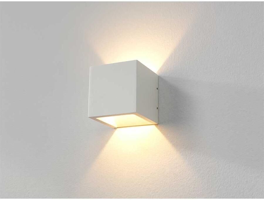Artdelight Wandlamp Cube 2 Lichts LED 2700K Dimbaar Wit