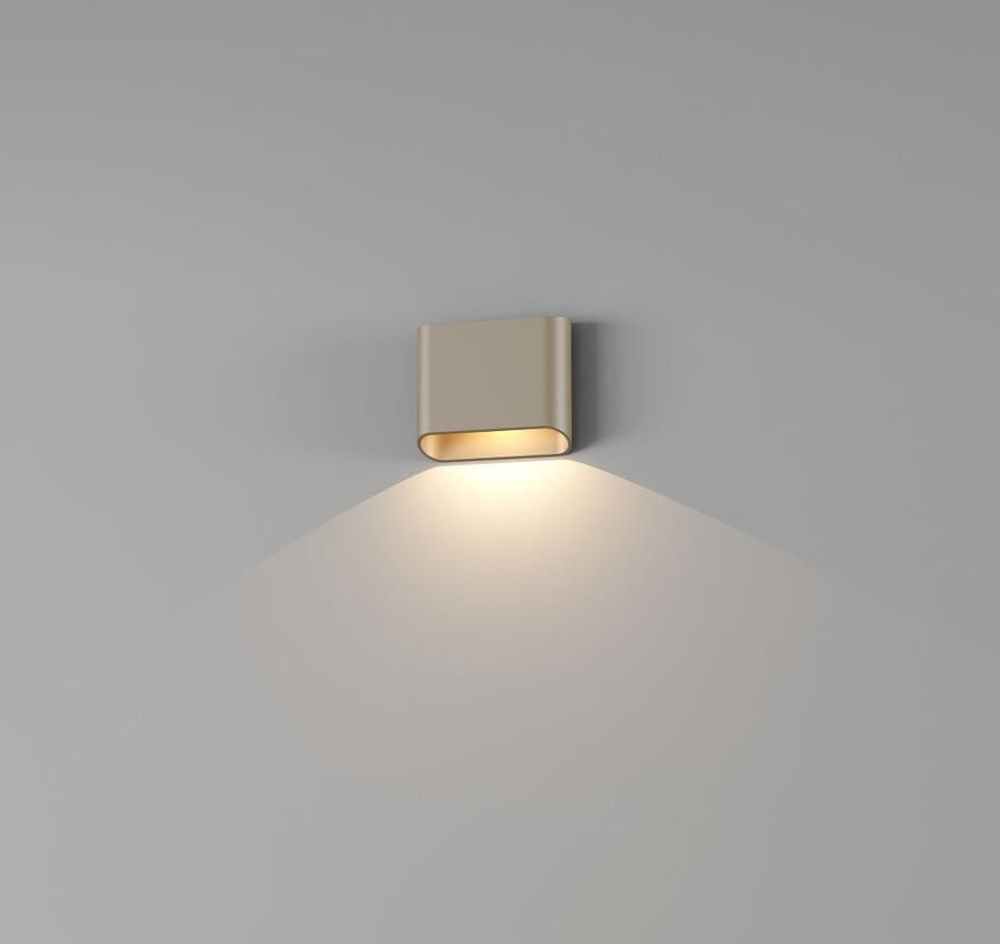 Artdelight Wandlamp Diaz 1 Lichts LED 2700K Dimbaar Champagne