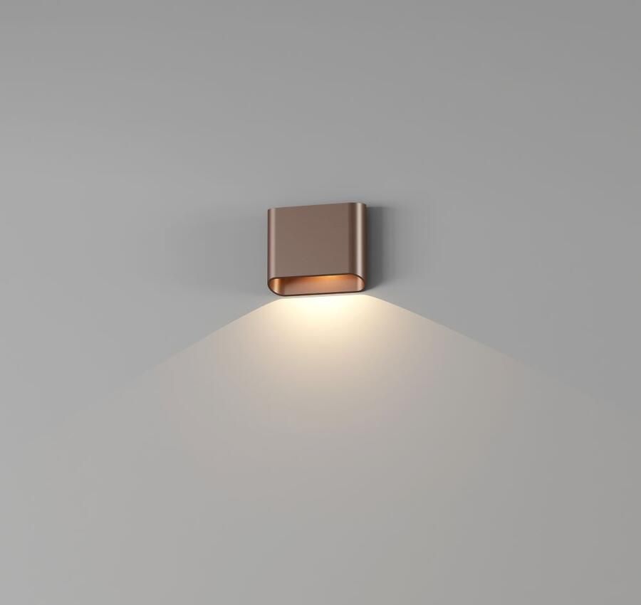 Artdelight Wandlamp Diaz 1 Lichts LED 2700K Dimbaar Geborsteld Brons