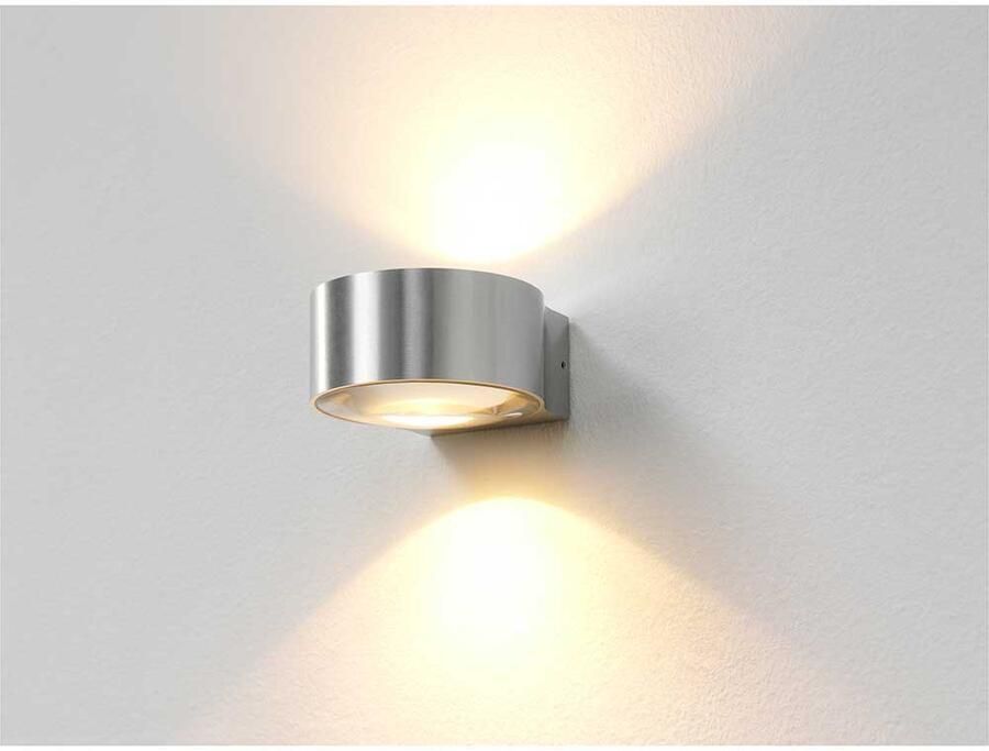 Artdelight Wandlamp Hudson 2 Lichts LED 2700K Dimbaar Aluminium