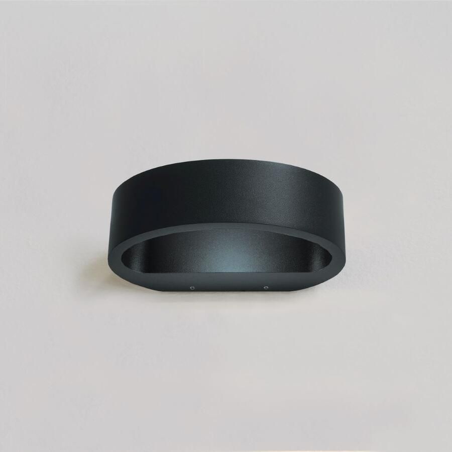 Artdelight Wandlamp Sharp 1 Lichts LED 2700K Dimbaar Antraciet