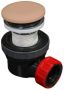 Badkamerdepot Clickwaste met Sifon Afsluitbaar Stankafsluiter Solid Surface Rosee - Thumbnail 1