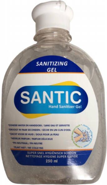 Badkamerdepot Desinfecterende Handgel Santic met Alcohol 250ML (12 stuks)