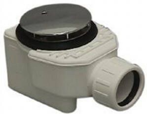 Badkamerdepot Douchebaksifon met plug 52mm 40mm klemaansluiting chroom 3403500SB02