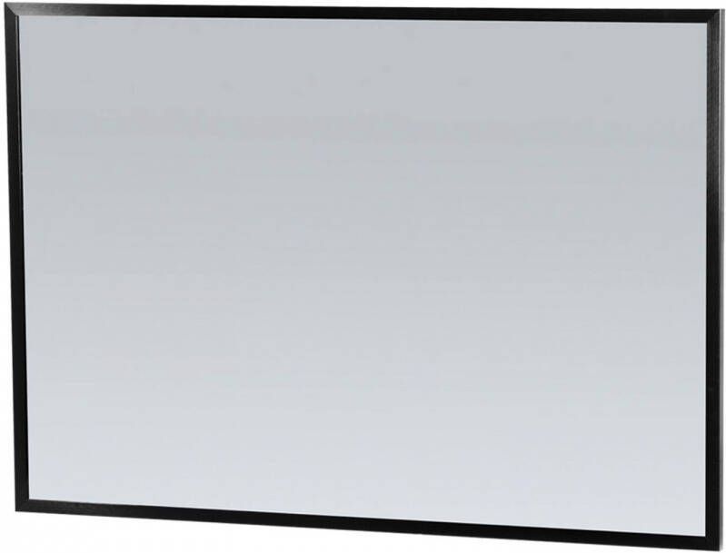Sanitop Spiegel Silhouette 100x70x2.5 cm Aluminium Zwart