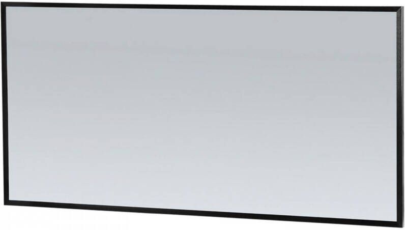 Sanitop Spiegel Silhouette 140x70x2.5 cm Aluminium Zwart