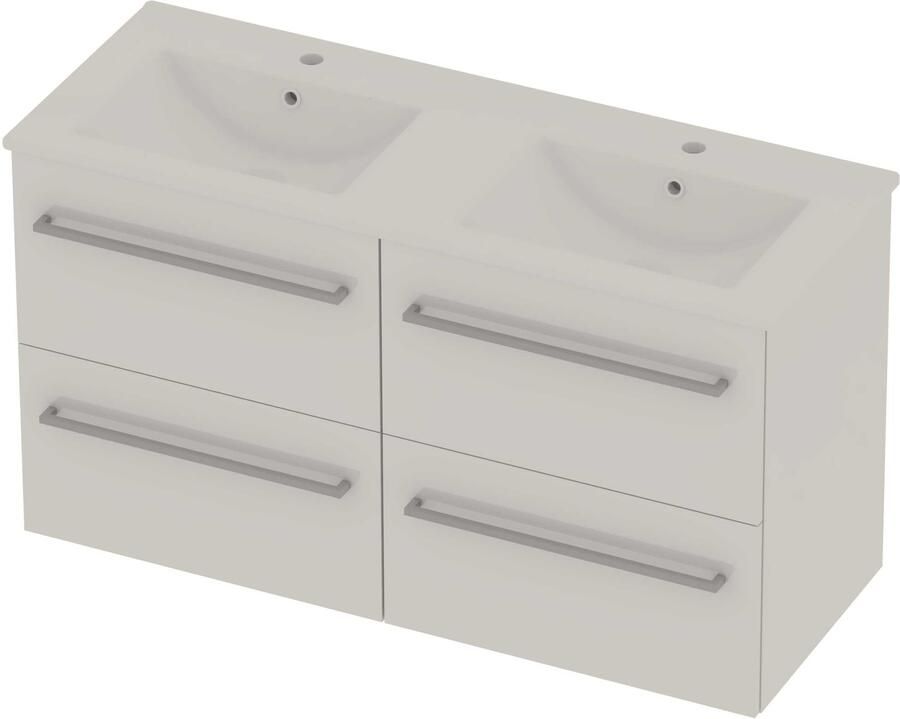 Basic-Line Coach 46 Badmeubelset Porselein 120x46x62 cm C46gwdhw2x602 Ice White Glans Wit