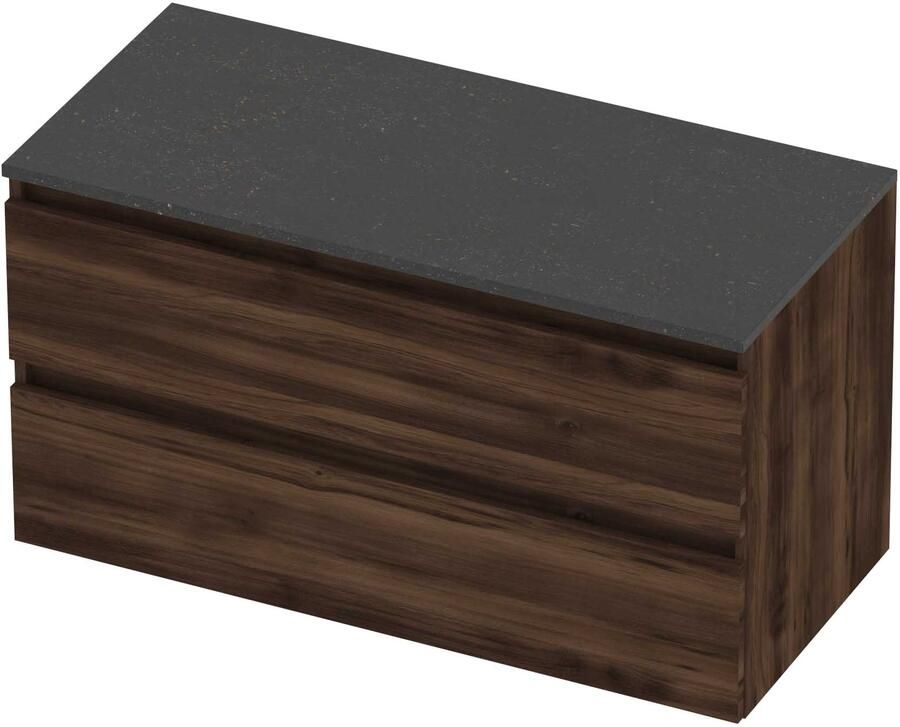 Basic-Line Deck 46 Badmeubelset Greeploos 100x46x58 cm Barista Oak Blue Stone
