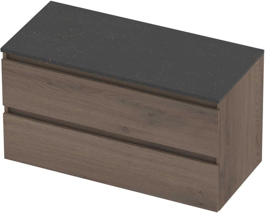 Basic-Line Deck 46 Badmeubelset Greeploos 100x46x58 cm Dusk Oak Blue Stone