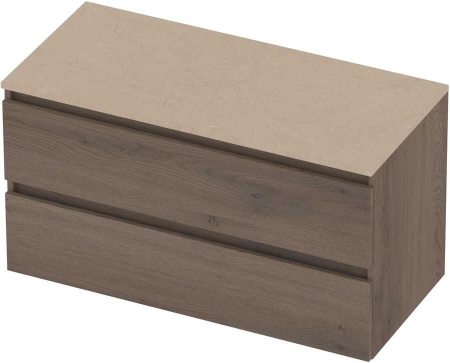 Basic-Line Deck 46 Badmeubelset Greeploos 100x46x58 cm Dusk Oak Sand Stone