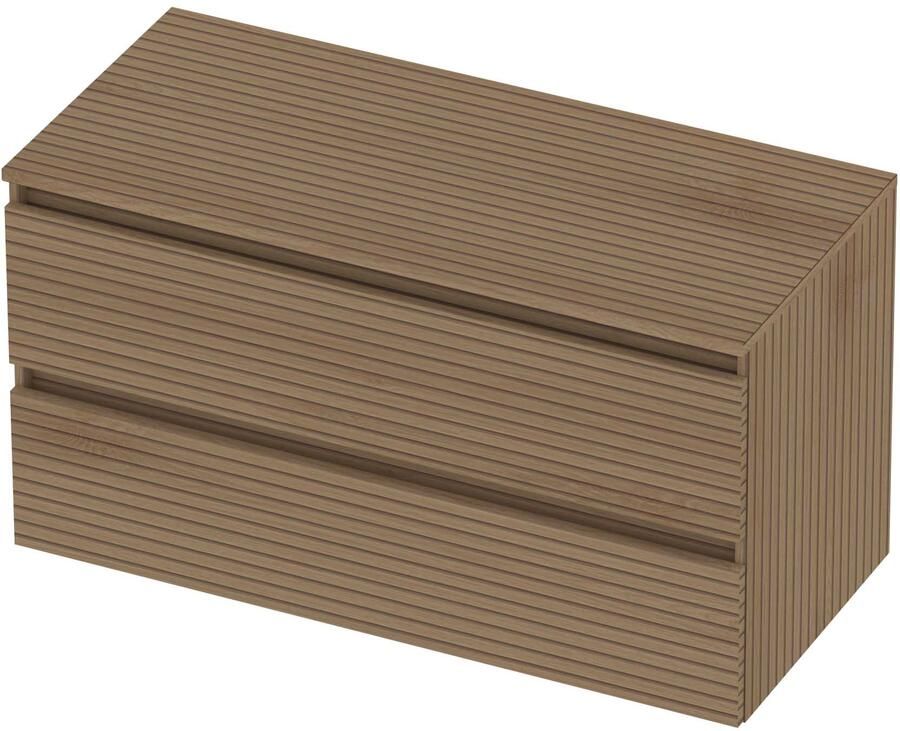 Basic-Line Deck 46 Badmeubelset Greeploos 100x46x58 cm Lamello Oak
