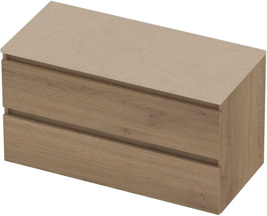 Basic-Line Deck 46 Badmeubelset Greeploos 100x46x58 cm Pure Oak Sand Stone