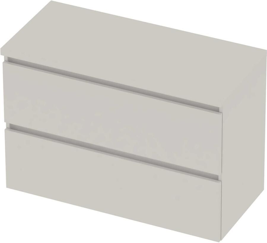 Basic-Line Deck 46 Badmeubelset Greeploos 100x46x66 cm Ice White