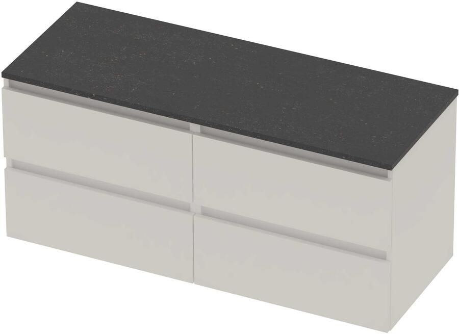 Basic-Line Deck 46 Badmeubelset Greeploos 120x46x58 cm D46bsemw2x60 Mat White Blue Stone