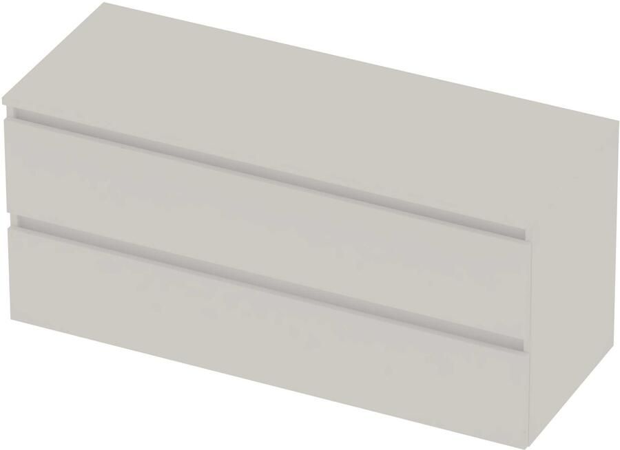 Basic-Line Deck 46 Badmeubelset Greeploos 120x46x58 cm D46MWE120 Mat White Mat Wit