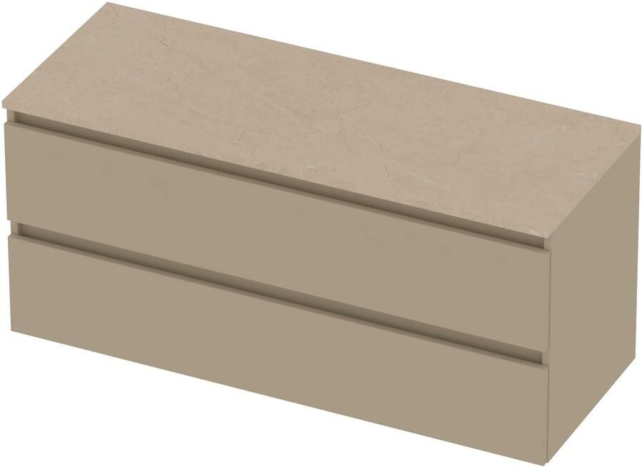 Basic-Line Deck 46 Badmeubelset Greeploos 120x46x58 cm D46SSEMB120 Mat Beige Sand Stone